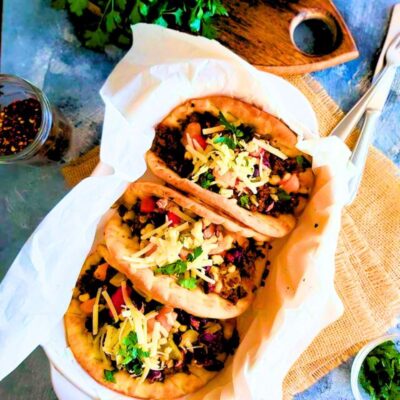 tacos with chutney smoked pepper